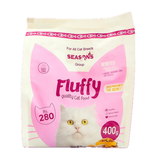 Fluffy Kitten & Adult Cat Dry Food Chicken And Fish - 400G